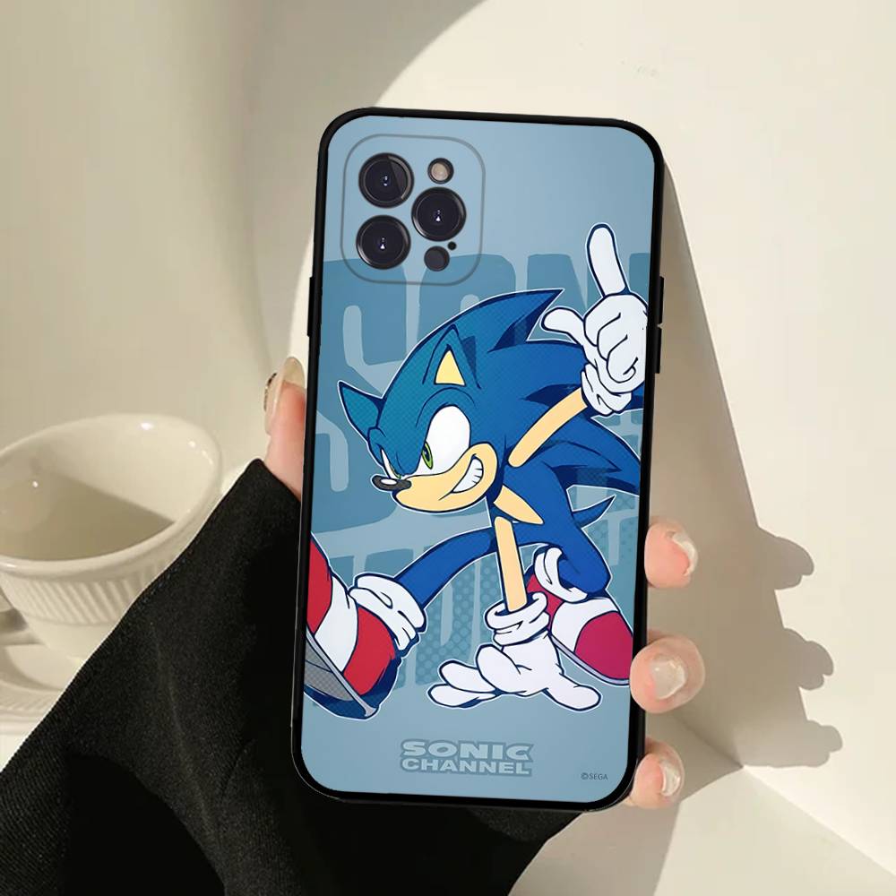 

Cartoon S-Sonics Phone Case For IPhone 16 15 14 13 12 11 17 Pro Max Simplicity Back TPU Soft Case iPhone 13pro max