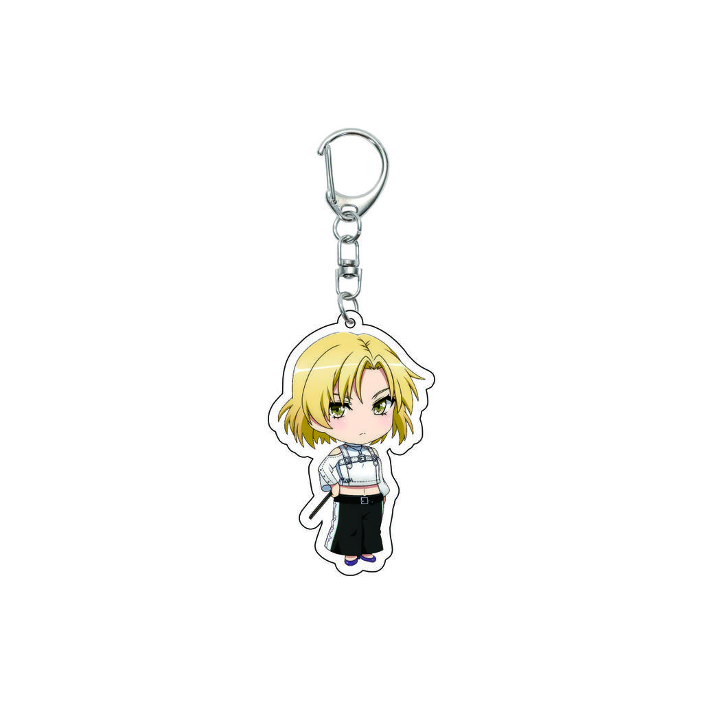 55MM Anime banG Dream Keychain Toyama Kasumi/Saya Yamabuki/Hanazono Tae Key Chain Acrylic Model Plate Christmas Gifts