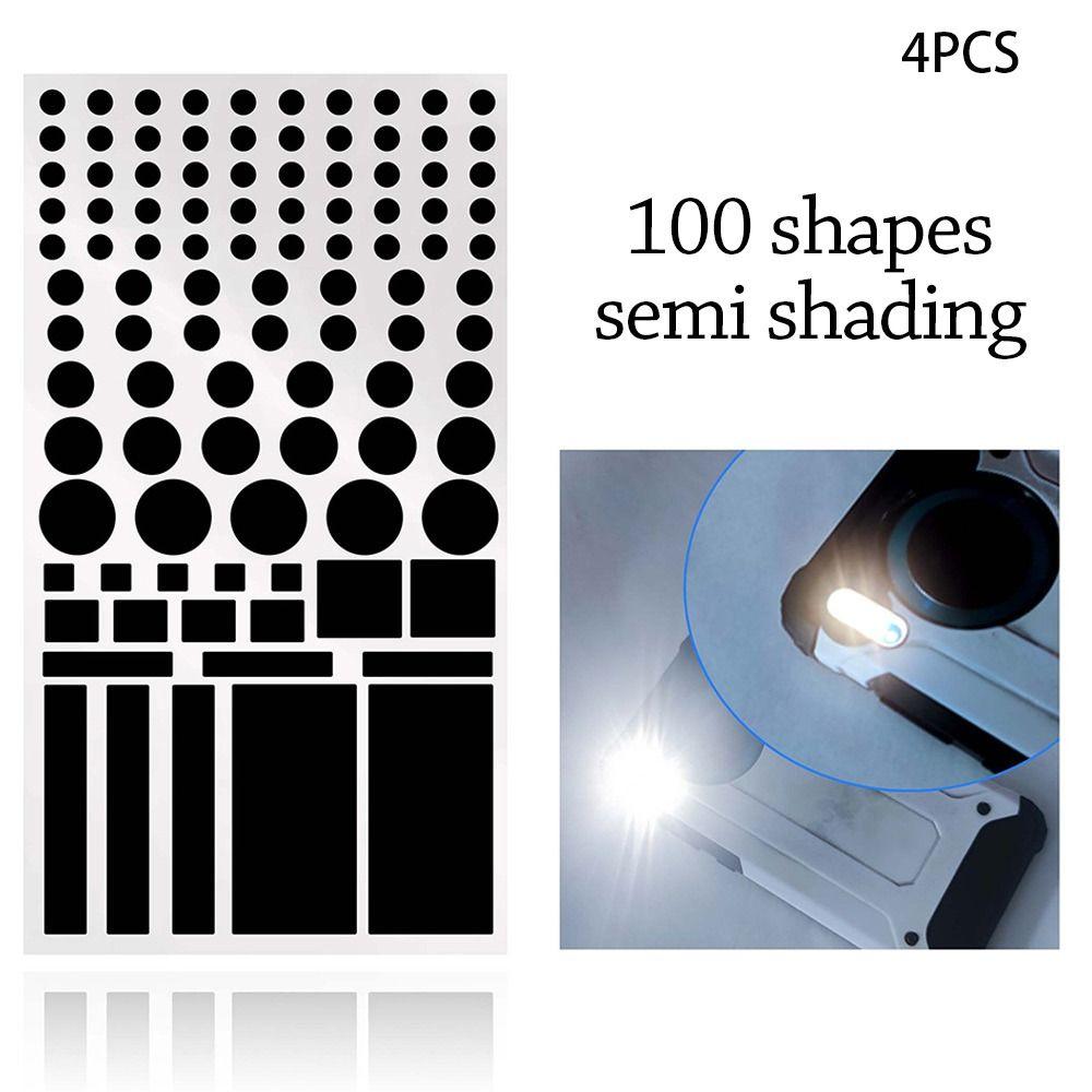

Household Waterproof Dimming Light Blocking Stickers Blackout Stickers Self-adhesive Auto Stickers 4PCS-C(half shading)