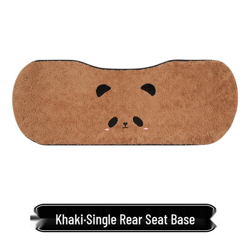 Panda Winter Plush Car Seat Cushion for Toyota bZ3, Corolla, RAV4, Rongfang, bZ5