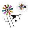 Wind Spinner Windmill Yard Garden Decoration Ornament Outdoor Parts Patio Stake Wind Sculpture Balcony Metal Creative