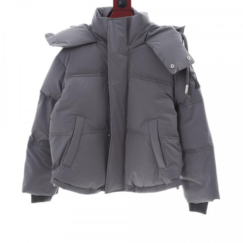 Womens Short Puffer Jacket With Heart Outline Cuff Detail Hooded Down Coat 81-85% White Duck Lightweight Warm Winter