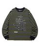 ISTKUNST Scribble Bty Stripe Ls Tee_Navy(Ik2Dfmm551A)