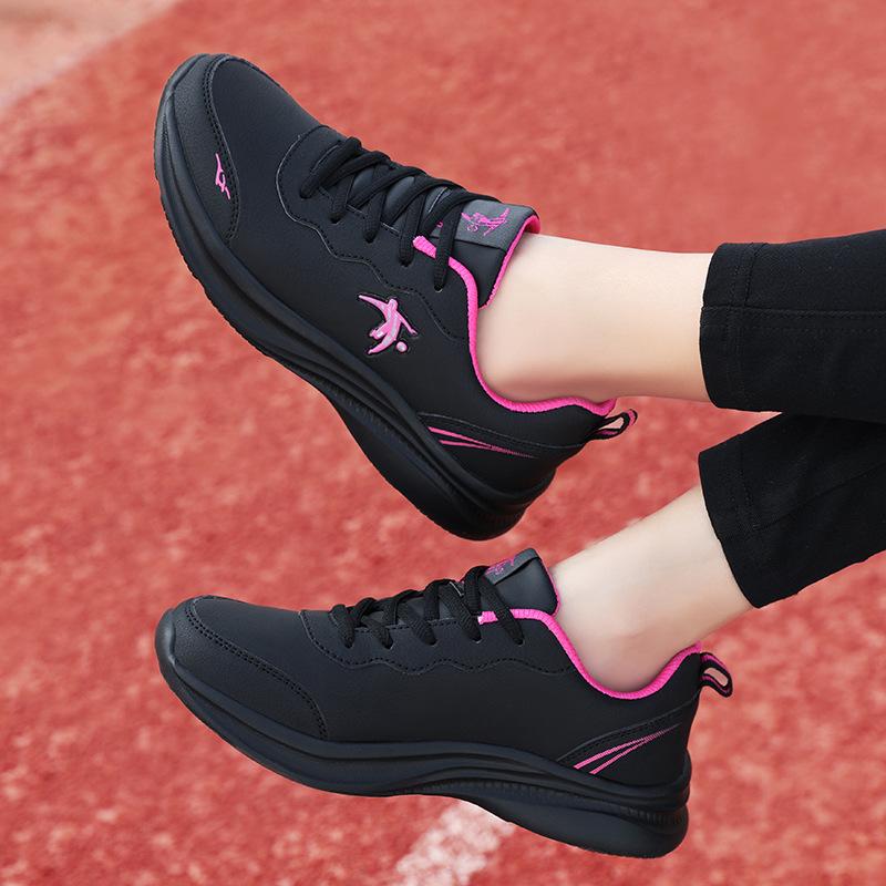 Joni Danlai women's shoes sneakers women's spring and autumn new women's casual shoes soft sole leather waterproof running shoes