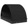 VidaXL 2-seater Sunbed with Round Black Roof 211x112x140 Cm, Lounge Chair, Outdoor Lounge Chair, Daybed, Bed of 319656