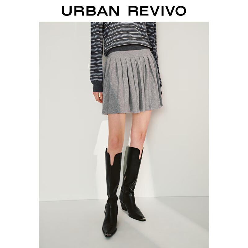 UR 2025 Spring High-Waist Knit Mini Skirt S(XS-S)