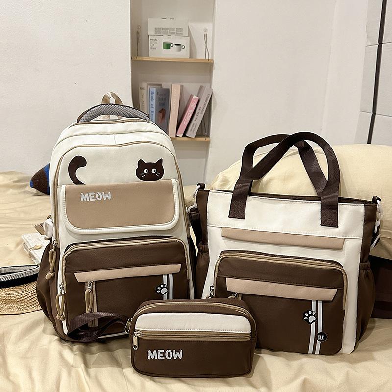 Schoolbag Schoolbag Female High School Student High Value Large Capacity Girl Junior High School Student Backpack Girls 1011 New Student Backpack