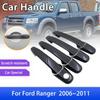 For Ford Ranger MK2 PJ PK 2006 2007 2008 2009 2010 2011 Carbon Fiber Door Handle Cover Car Protective Accessorie Decor Stickers