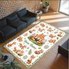 Fox Theme Crystal Velvet Floor Rug Personalized Custom Name Text Warm Carpet Home Decoration