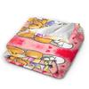 Comic Cartoons Diddl  Flannel Blanket Winter  Warm Soft Bedding Throws for Girls Boys Bedroom Aesthetic Bedspread Sofa Bed Cover