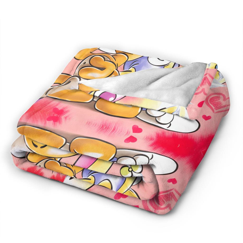 Comic Cartoons Diddl Flannel Blanket Winter Warm Soft Bedding Throws for Girls Boys Bedroom Aesthetic Bedspread Sofa Bed Cover