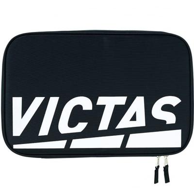 VICTAS Table Tennis Racket Case with Inner Play 672101 Case, Logo, White,