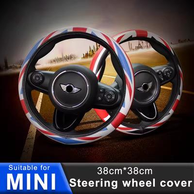 Univerzální Union Jack 38CM PU kožený potah na volant Dekorace pro všechny Mini Cooper OneS Clubman F54 R60 F60