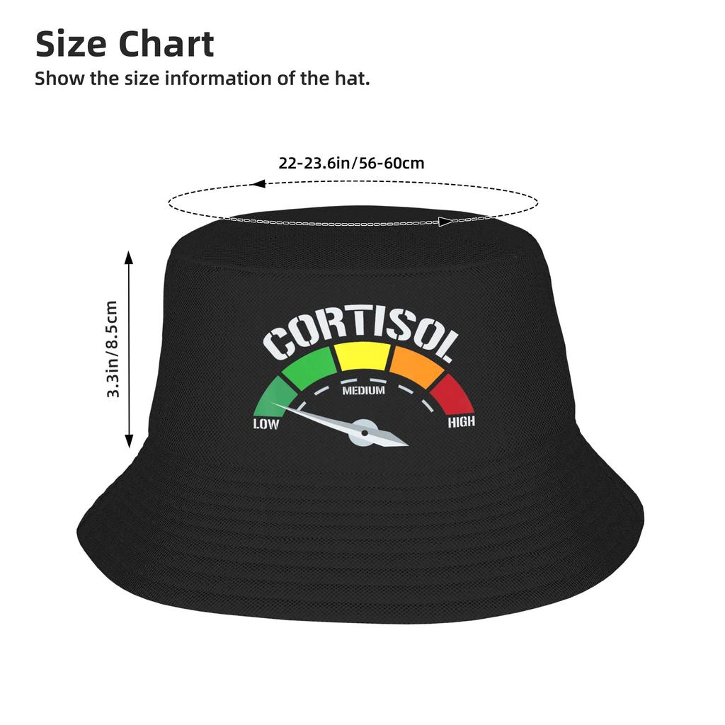 Unisex Low Cortisol Levels Bucket Hat Personality Fisherman Hats Summer Classic Beach Travel Caps Hawaii Design Sun Hat