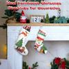 30 Pezzi Calze di Natale per Sublimazione Calze di Natale in Stile Rustico Calze da Appendere al Camino Cotone Vuote Fai da Te Trasferimento a Caldo