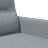 3 Seater Sofa Light Grey 180 Cm Fabric