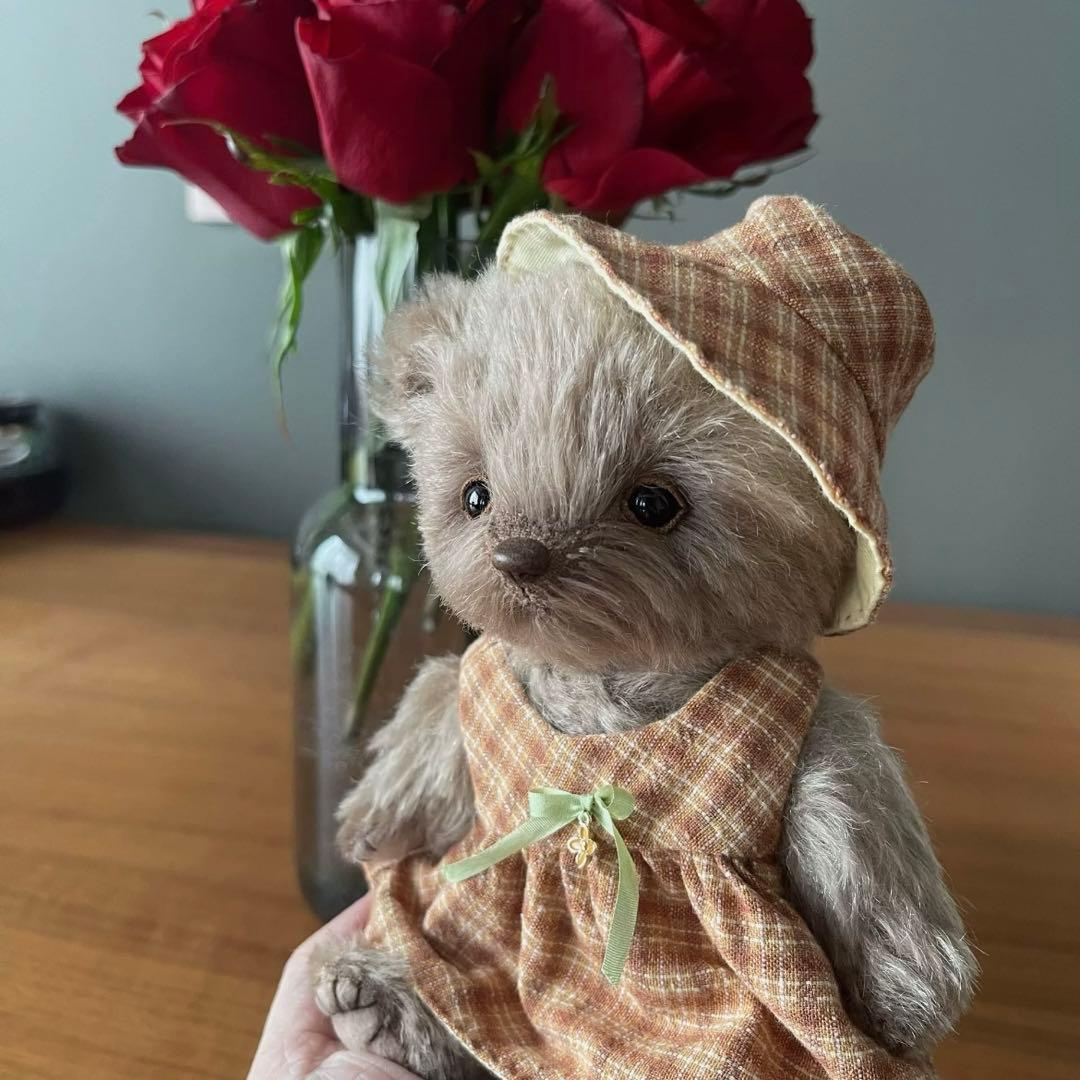 

[USED] Caramel Bear Plush Toy by Overseas Artist, Handmade Teddy Bear, Bear