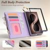 Flip Cards Solt Brieftasche Ringhalter Tasche Lederhülle für Samsung Galaxy Z Fold8 Fold 8 Breite Stoßfest Buchständer Tragbare Hülle