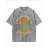 Cactus Snake Sun Vintage Washed Graphic Short Sleeve T-Shirt