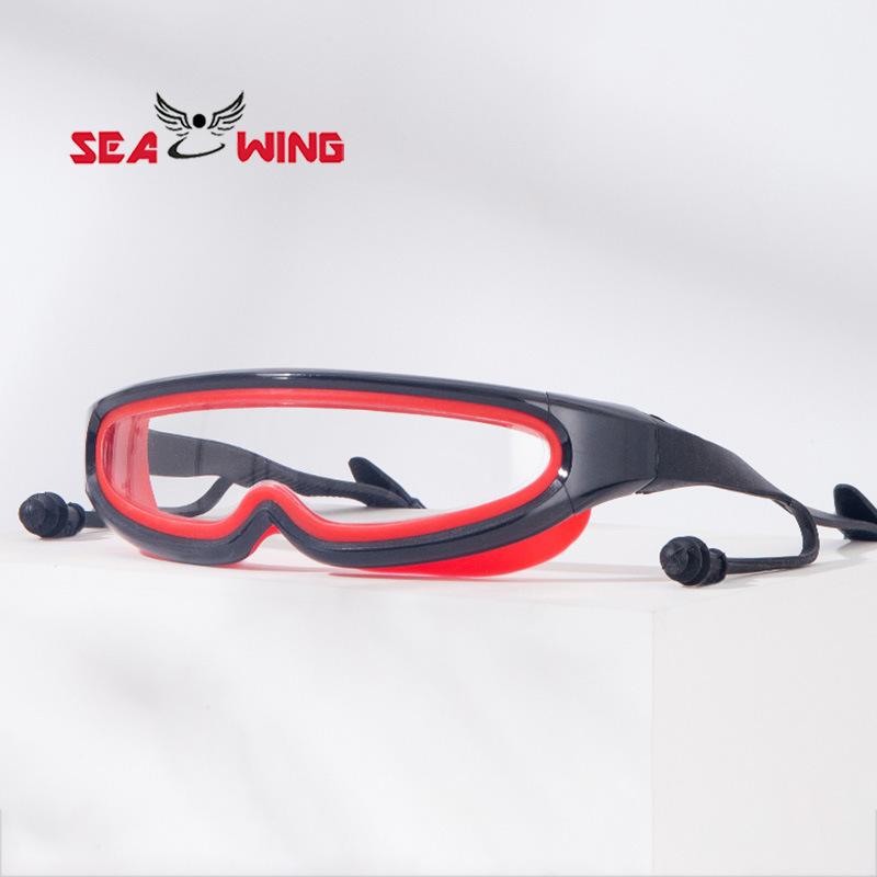 Large-Frame High-Definition With Integrated Earplugs Kids. Anti-fog Spray Original Mini Polarized Swimming Goggles Custom Screen