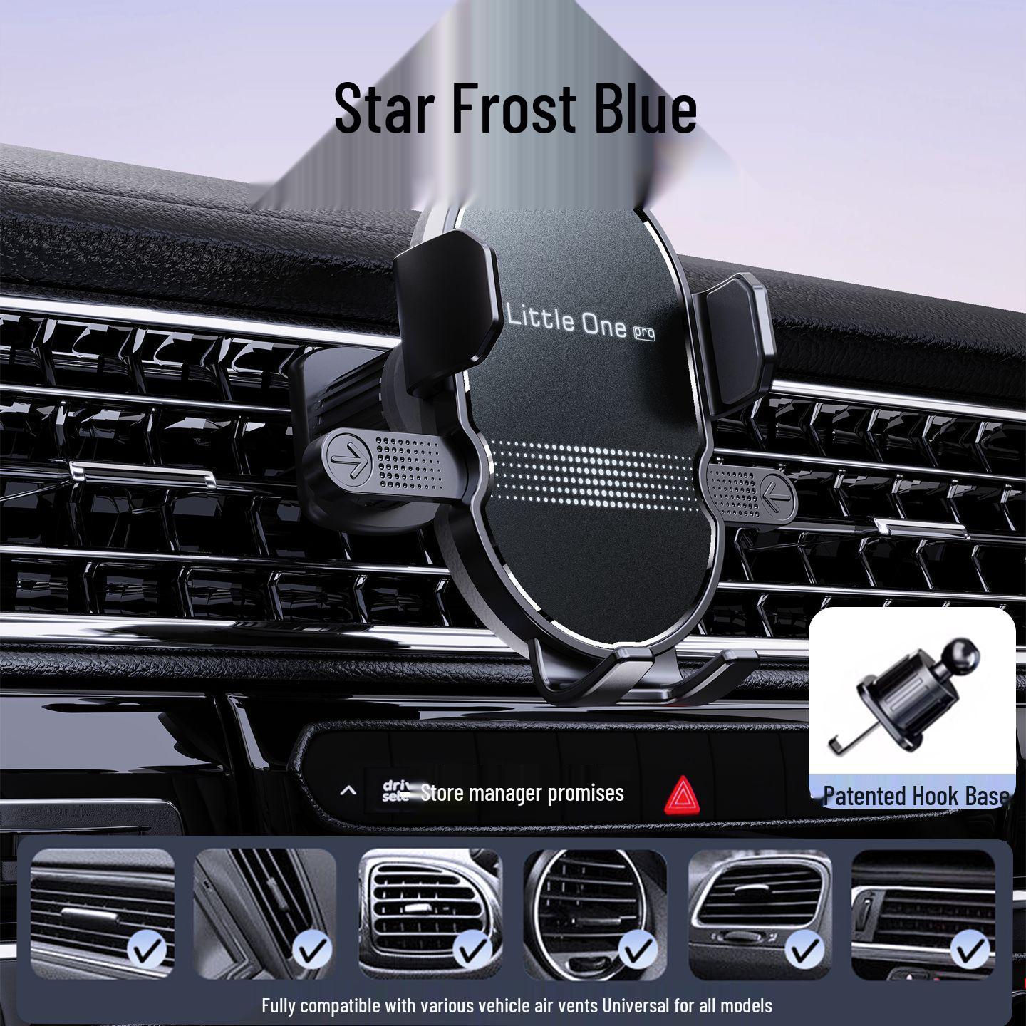 Universal Air Vent Gravity Phone Holder with Suction Cup for Car Dashboard Navigation