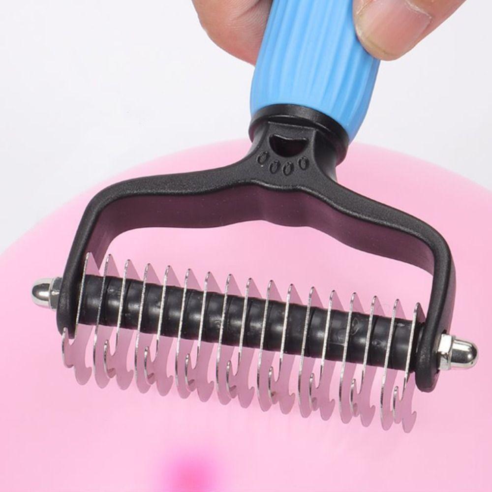 Remove Tangles Hair Grooming Tool Double-sided Puppy Hair Shedding Comb Practical Pet Supplies  Cat