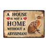 [ Kelly66 ] Pets Cat Bombay Siamese Burmese Birman Abyssinian Metal Sign Home Decor Bar Wall Art Painting 20*30 CM Size Dy147