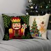 Nutcracker Christmas Pillowcases: Festive Designs for a Jolly Holiday Sofa bed cushion cover, New Year home decoration