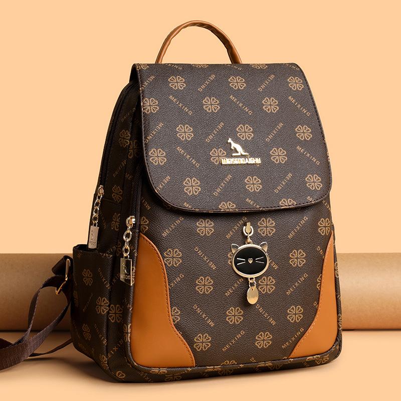 Trendy and Versatile New Casual and Fashionable Large-capacity Backpack Mother Bag Travel Bag