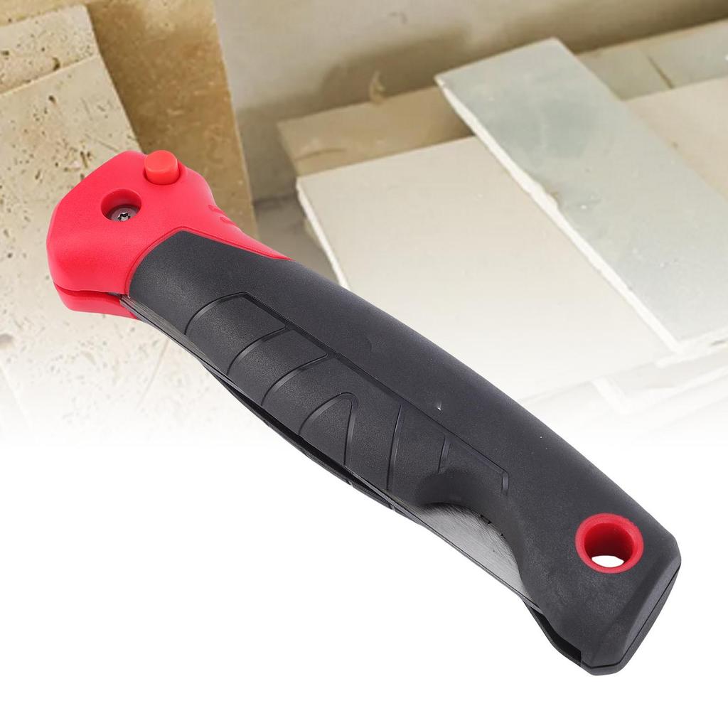 6in Foldable Plasterboard Saw Incisive SK5 Steel Blade Plastic Handle Portable Hand Saw for Outdoor Use