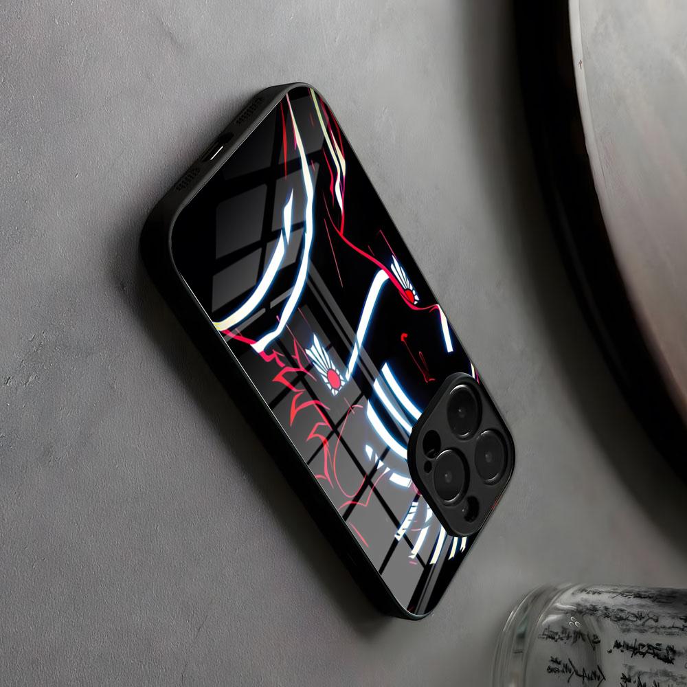 Akaza Demon Slayer Anime Creative Method Phone Case Glass For IPhone17 Air 16 15 17 14 Pro Max 13 12 11 X XS XR Plus For Samsung