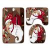 Christmas Bathroom Floor Mat Toilet Three-Piece Set