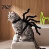 Holiday Party Accessories Halloween Spider Pet Costume for Small Dogs Cats, Cat Cosplay Outfit with Spooky Adjustable Straps Dress Up And Photo Shoots