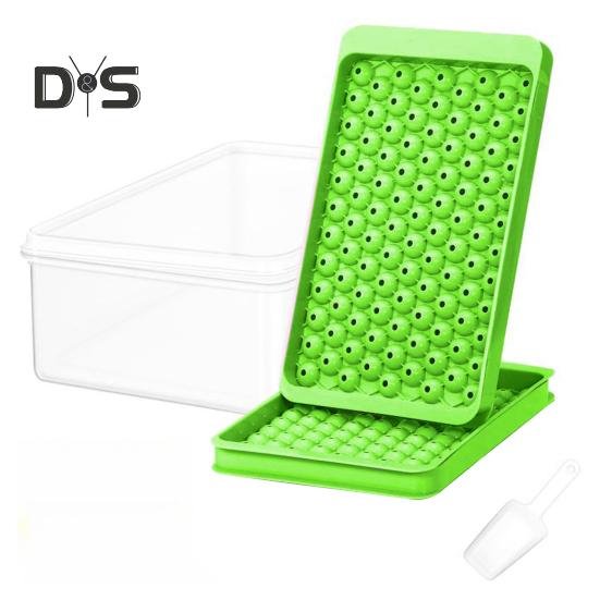 

Мини-лоток для кубиков льда с лопаткой и ящиком для хранения, легкосъемная форма для льда, 104 кубика, устройство для приготовления шариков льда для заморозки, охлаждения напитков, кофе, сока A трава зеленый