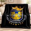 Club Tigres UANL Blanket Flannel Blanket Soft Cozy Plush Throw for Sofa Bed Lightweight Home Decoration Outdoor Camping