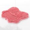 Silicone Bath Brush with Suction Cup Base Foot Massager Scrubber Soft Bristles Massage Brush Versatile Back Scrubber