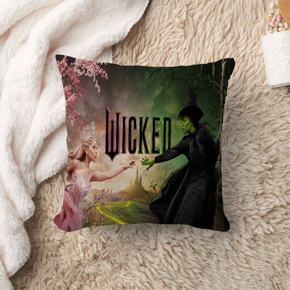 Grande Movie WWicked Pillow Covers Cartoon Sofa Decorative Home Doublesided Printing Short Plush Cute Cushion Cover
