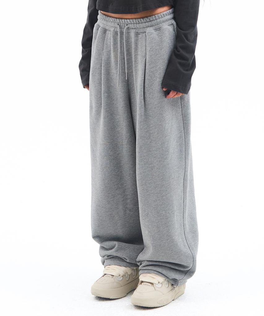AMES-WORLDWIDE Basic Small Logo Sweat Pants Gray