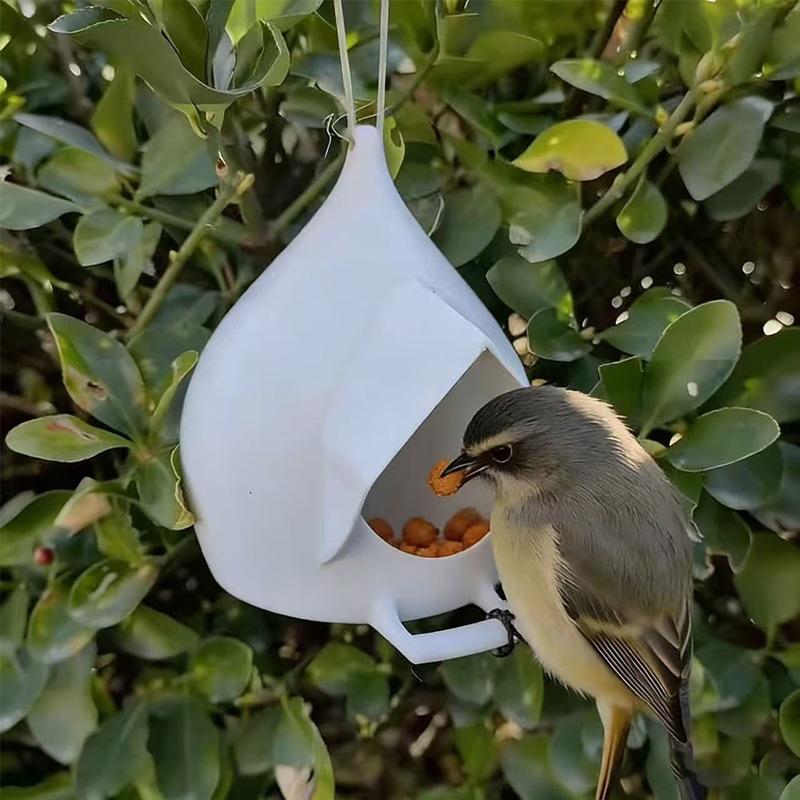 Mangiatoia per Uccelli da Appendere Esterna in Plastica a Forma di Goccia d'Acqua Mangiatoia per Uccelli per Decorazione Giardino Cortile Patio