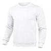 Mens Casual Hoodless Sweatshirt Solid Color Round Neck Long Sleeve Pullover Comfort Fit Cotton Blend
