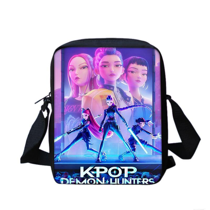 Kpop Demon Hunters Crossbody Tas Met Geprint Ontwerp Voor Middelbare Scholieren