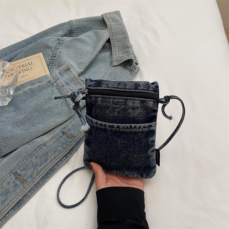 Women's Shoulder Bag Mini Denim Small Bag Mobile Phone Bag Crossbody Bag