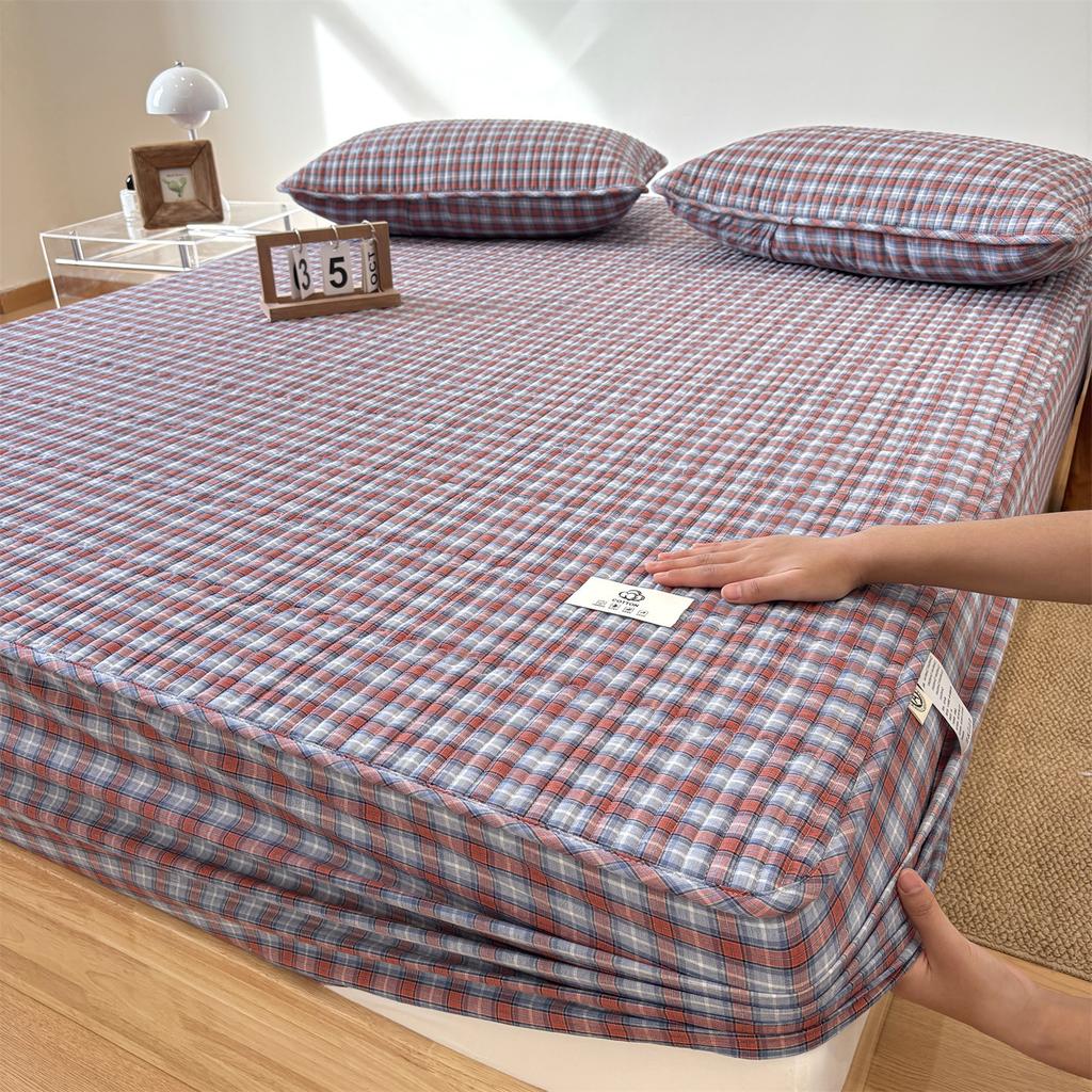 Cotton Pure Cotton Washed Cotton Cotton Mattress Unit Price Dormitory Bedspread Simmons Brown Mattress Non-Slip Protective Cover Dust Cover