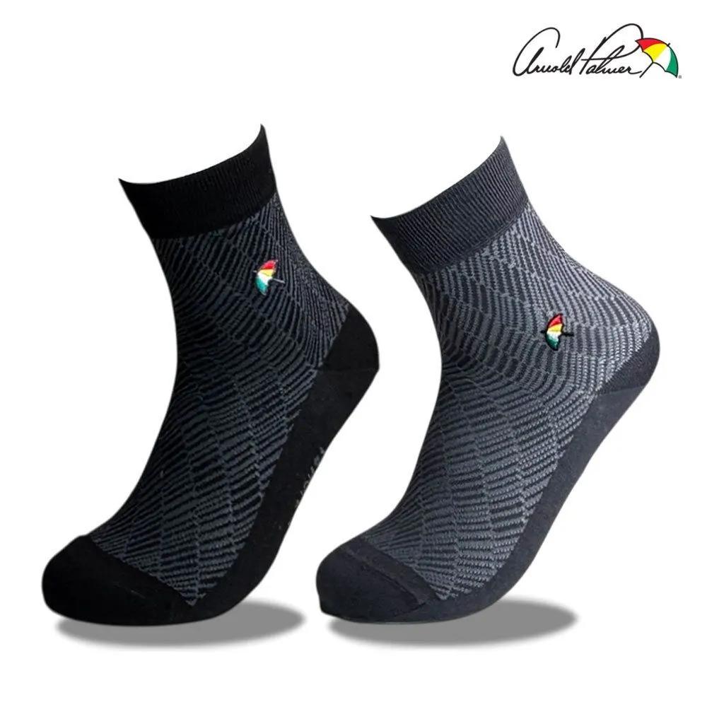 Arnold Palmer Men s Summer Mesh Pattern Suit Mid-calf Socks Charcoal