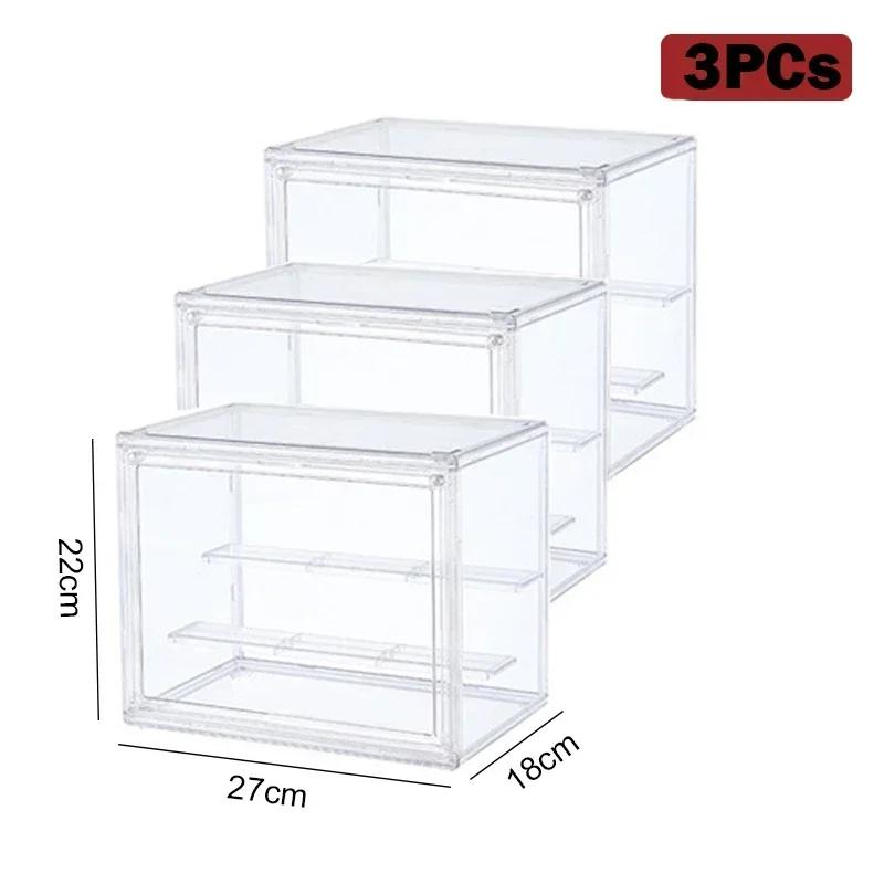 New Large Capacity Storage Box Organizer for Figures Acrylic Box Clear Blind Box Showcase for Bag Display Dustproof
