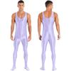 Sleeveless Full Body Jumpsuit Mens Suit Onepiece Jumpsuit Bodystocking Nightwear