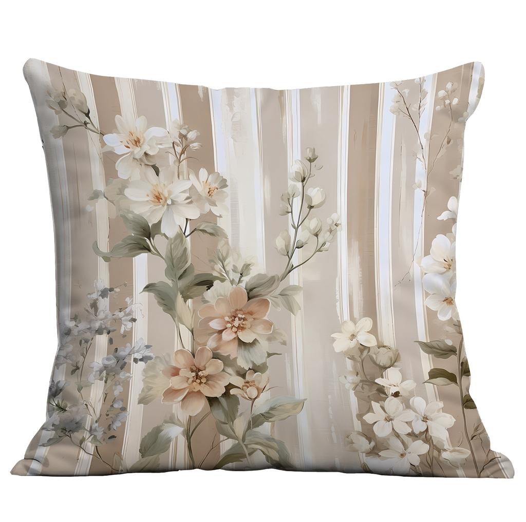 Ny Akvarell Pastoral Blommig Kuddfodral Hem Vardagsrum Soffa Kudde Kuddfodral Premium Hållbar Kvalitet