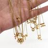 Creative Zodiac Pendant 18K Gold Stainless Steel Necklace