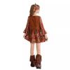 Halloween Kids Costume Little Girl Funny Vintage Hippie Carnival Stage Costume Dress