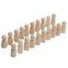 20pcs Wooden Peg Dolls Uned Angel Shape Toddler Wood Doll Bodies for Children   Craft Toys Gifts Graffiti